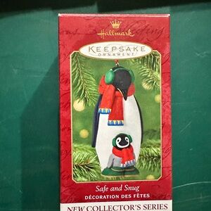 Hallmark keepsake, ornament, safe and snug